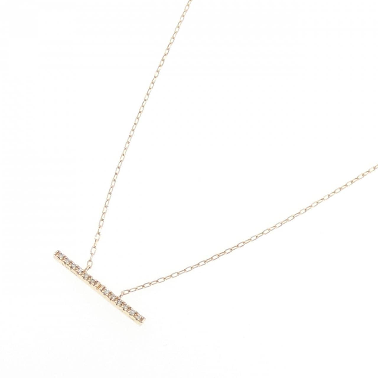 ヒロタカ トラペーズ ネックレス 0.06CT