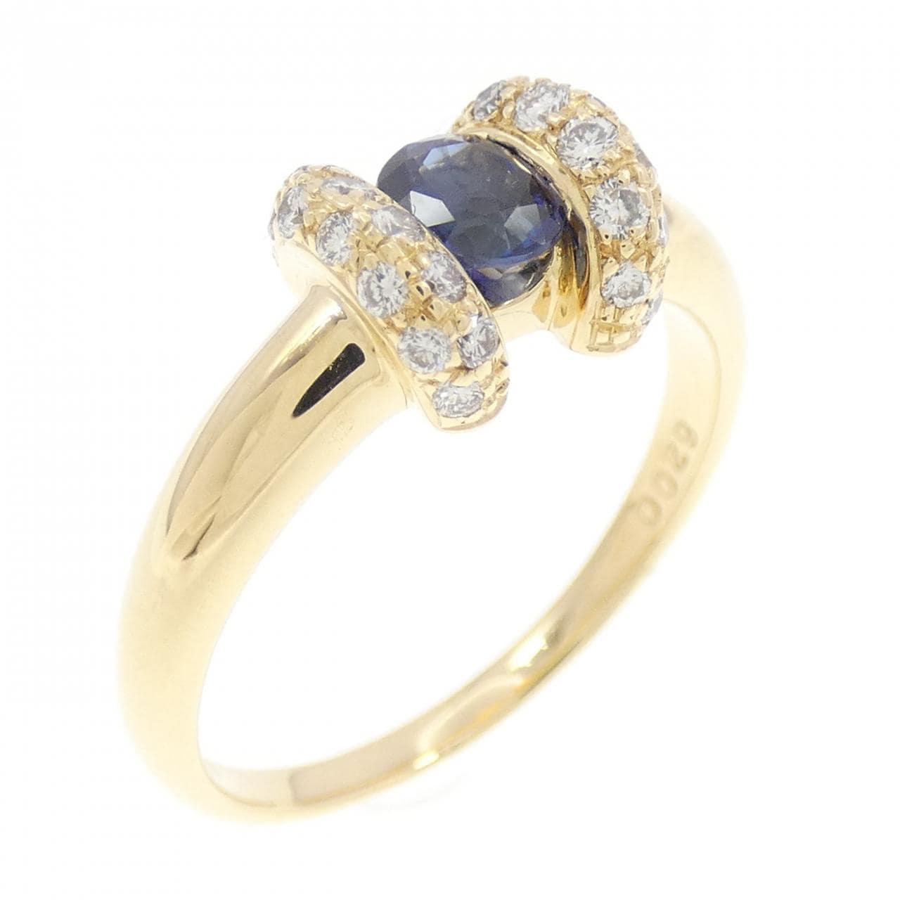 750YG蓝宝石戒指0.50CT