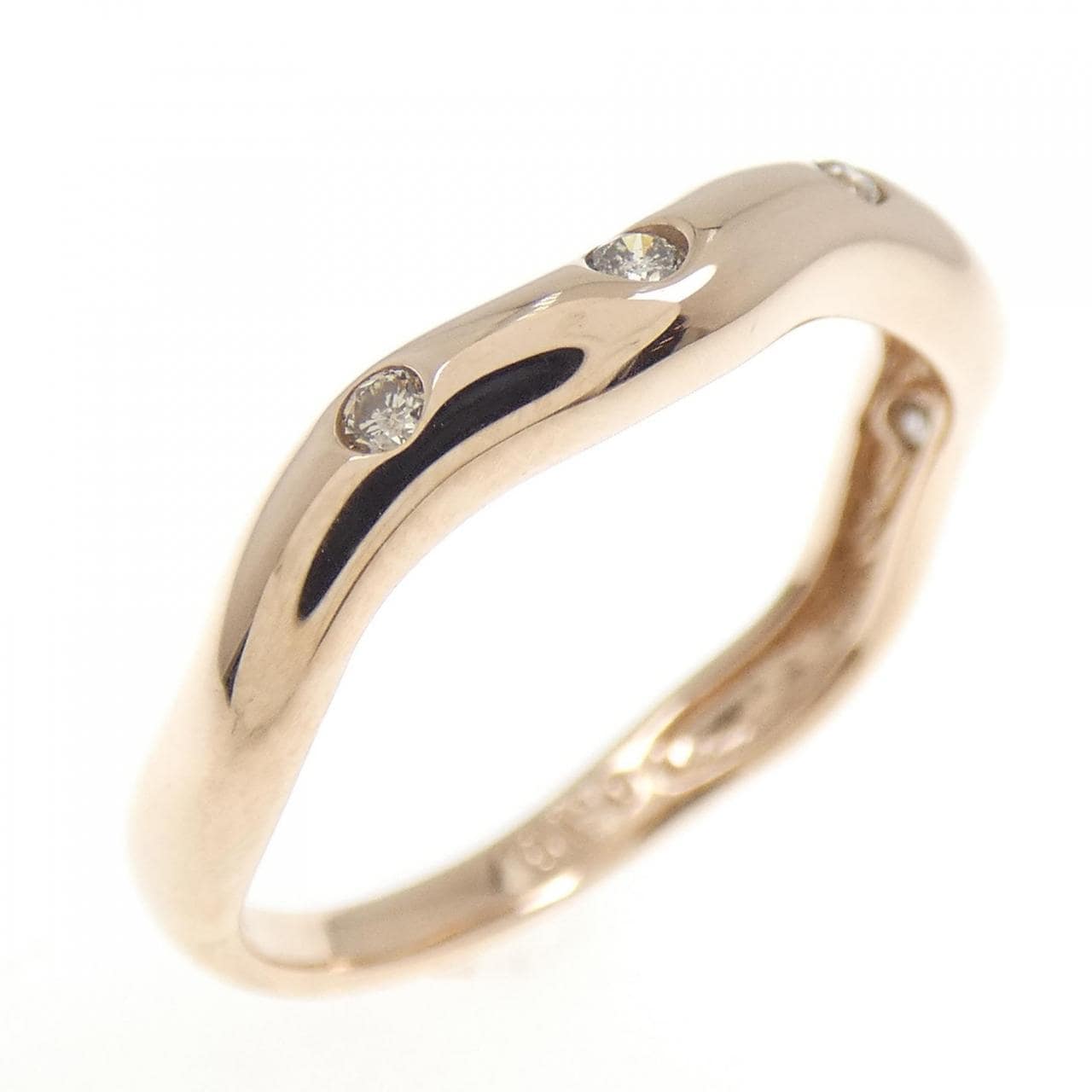 K10PG ダイヤモンド リング 0.10CT