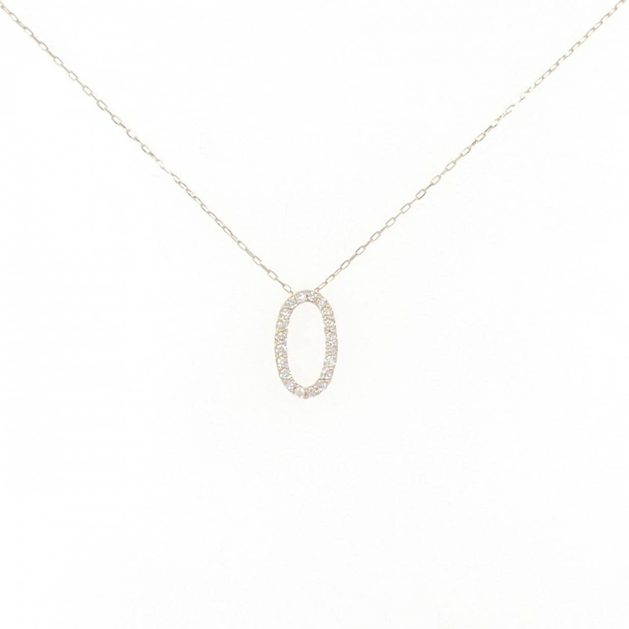 [BRAND NEW] K18YG Diamond necklace 0.10CT