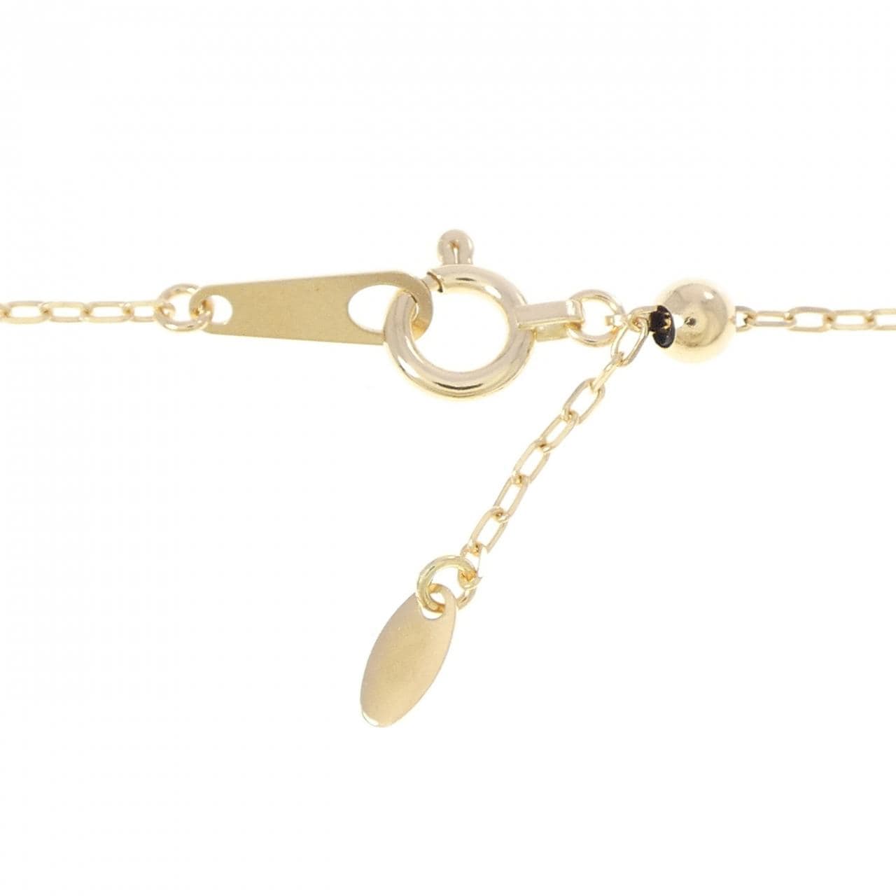 K18YG イニシャルM ダイヤモンド ネックレス 0.13CT