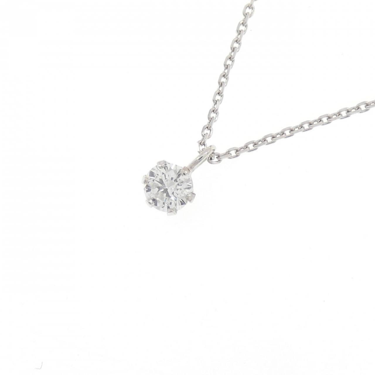 PT900/PT850 ソリティア ダイヤモンド ネックレス 0.154CT