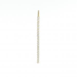 K18YG ダイヤモンド ピアス 0.25CT 片耳