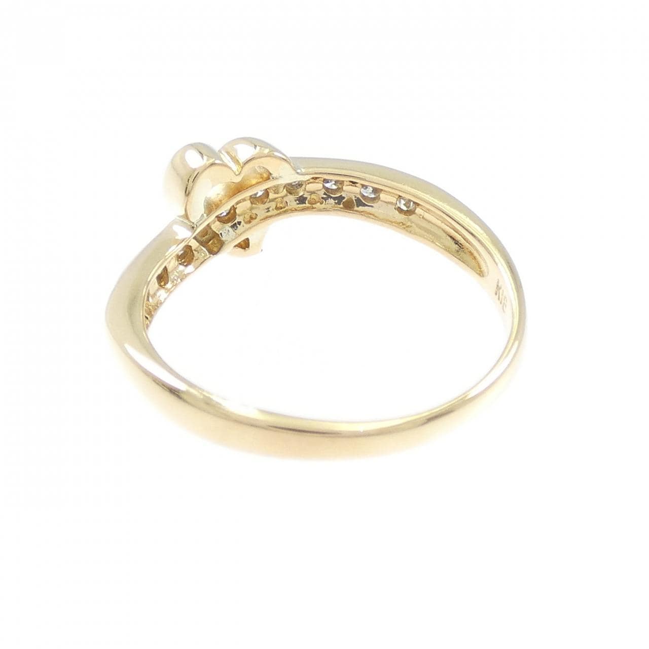 K18YG ハート ダイヤモンド リング 0.20CT