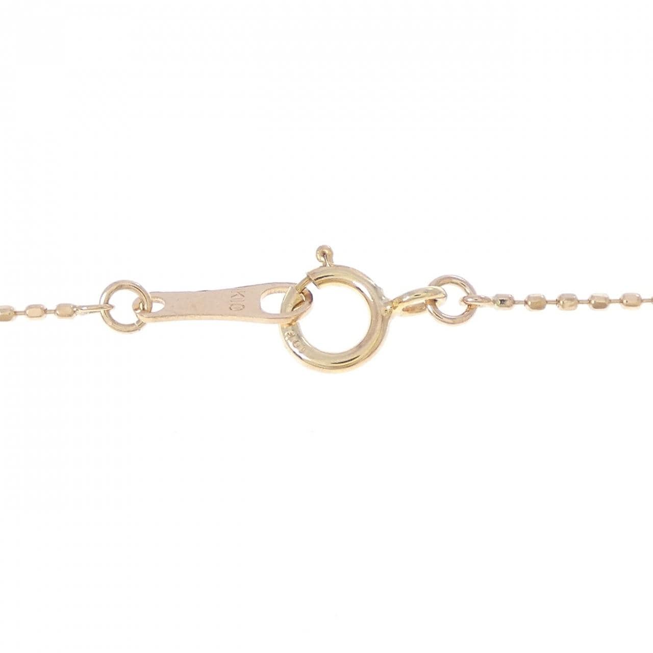 K10PG ハート ダイヤモンド ネックレス 0.02CT