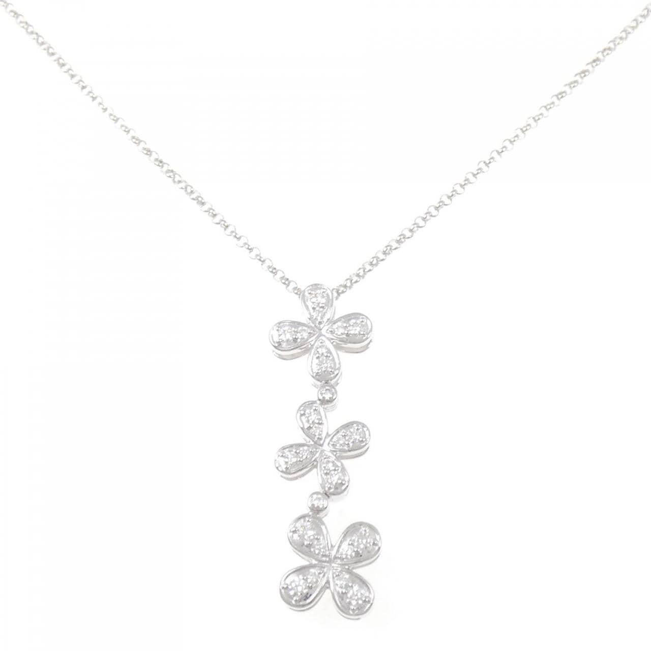 タサキ フラワーダイヤモンド ネックレス 0.45CT