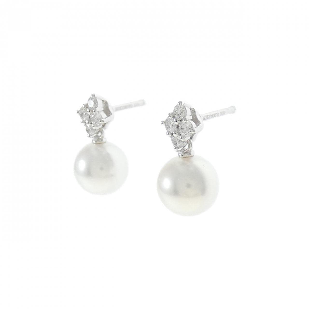 MIKIMOTO Akoya pearl earrings 7.4mm