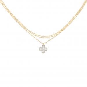 K18WG/K18YG ダイヤモンド ネックレス 0.13CT