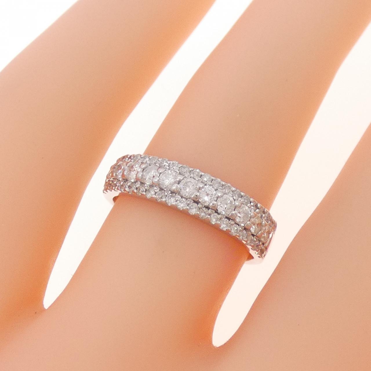 K14WG ダイヤモンド リング 0.50CT