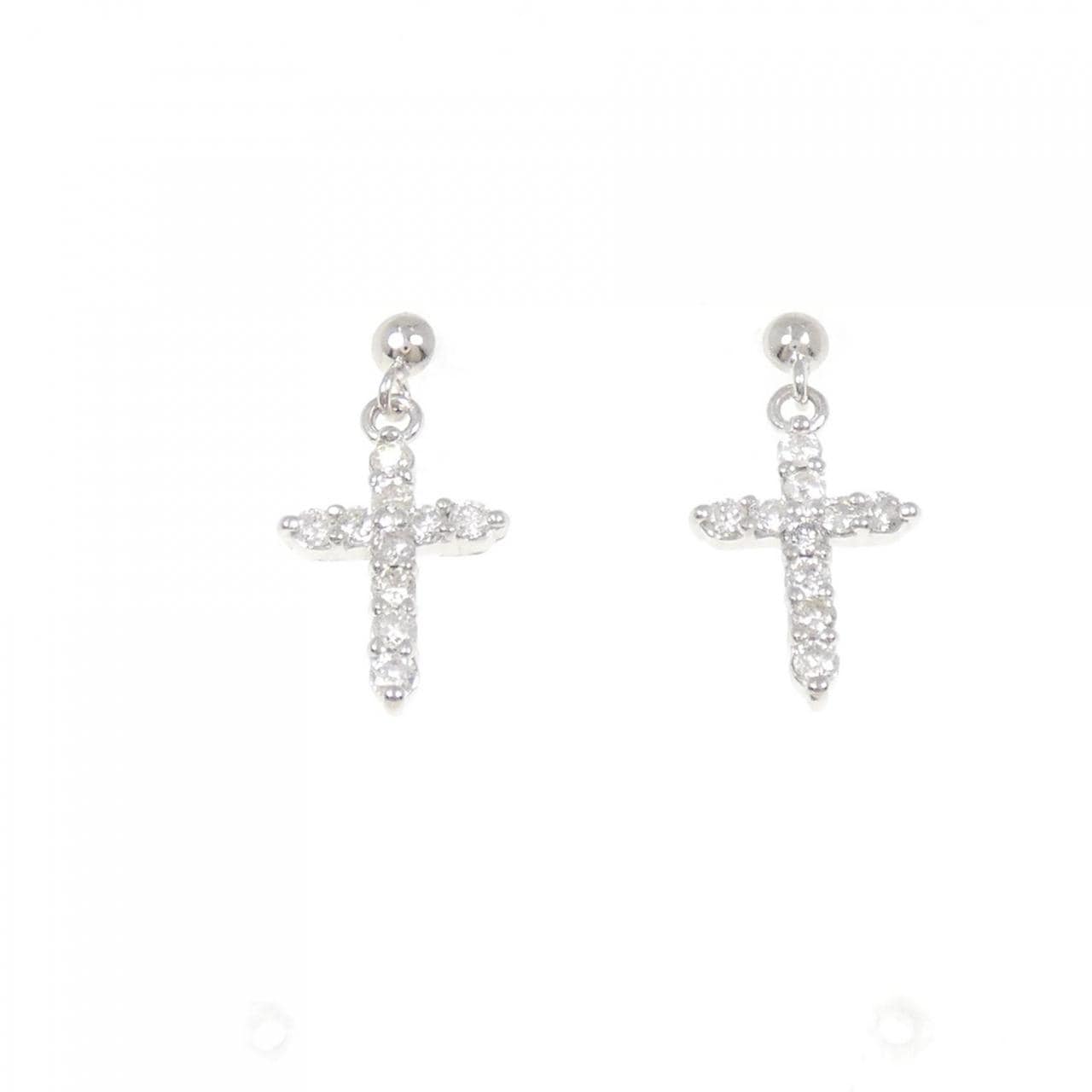 K14WG钻石耳环 0.30CT