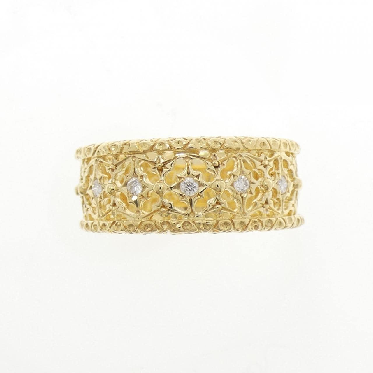 K18YG ダイヤモンド リング 0.10CT