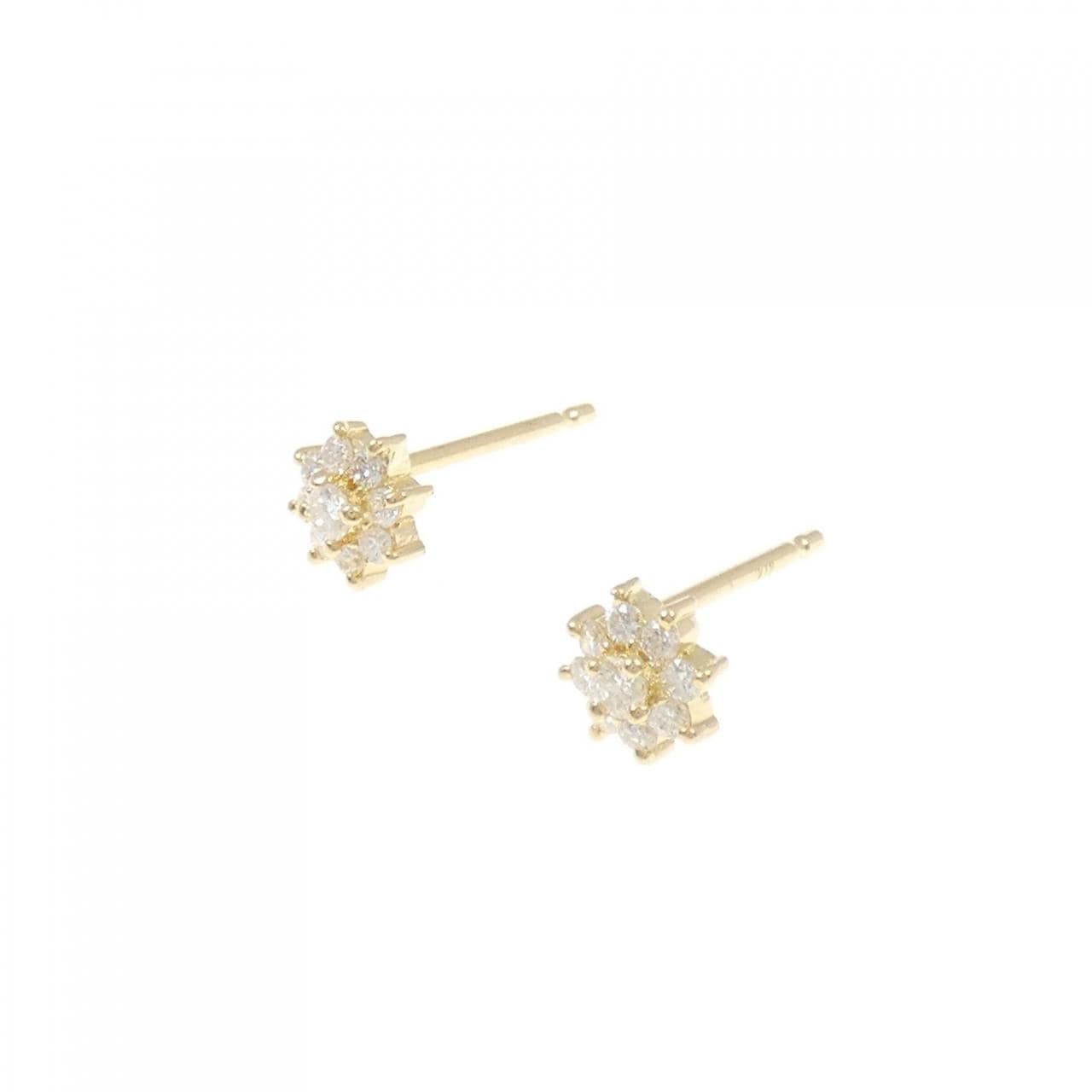 K18YG ダイヤモンド ピアス