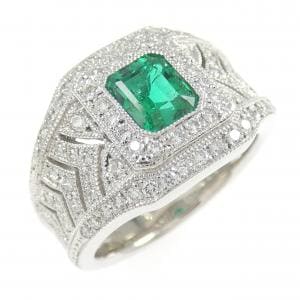 PT900 エメラルド リング 0.75CT