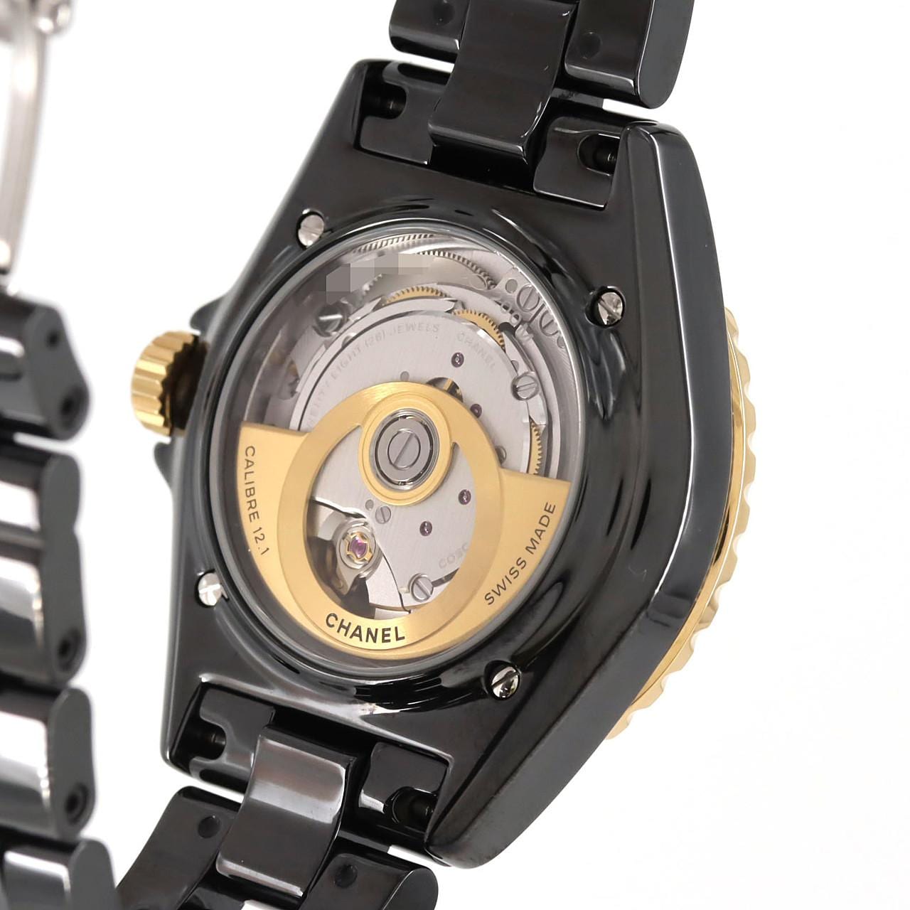 シャネル J12 キャリバー12.1 38mmセラミックxYG H9541 セラミックxYG 自動巻