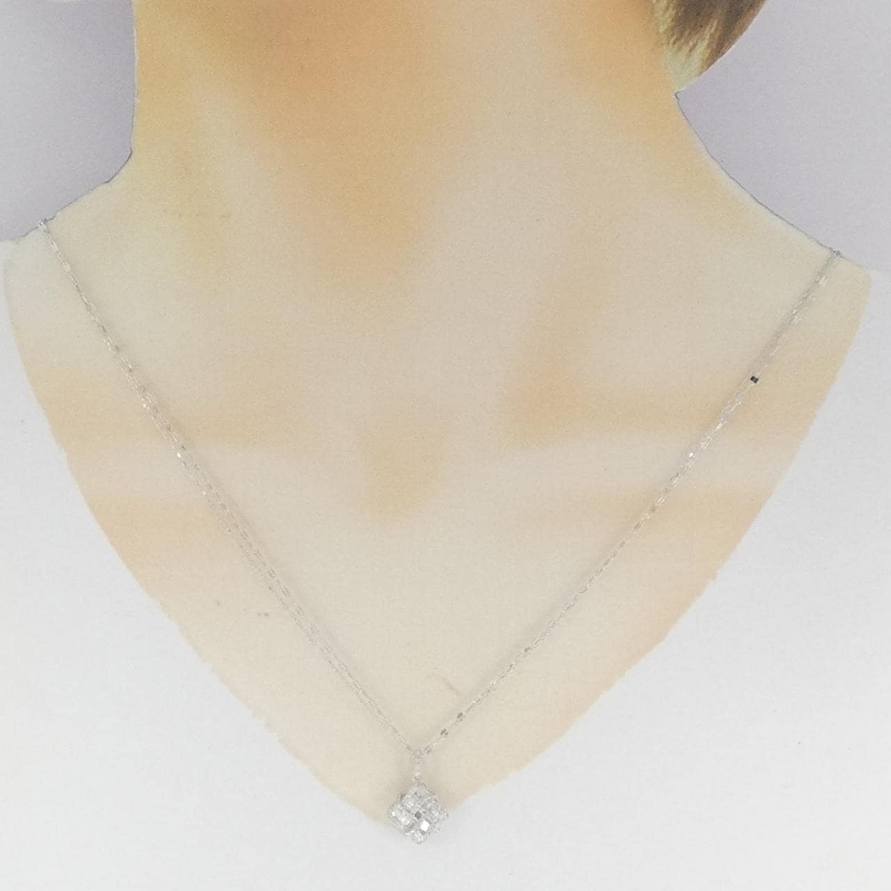 K18WG ダイヤモンド ネックレス 0.40CT