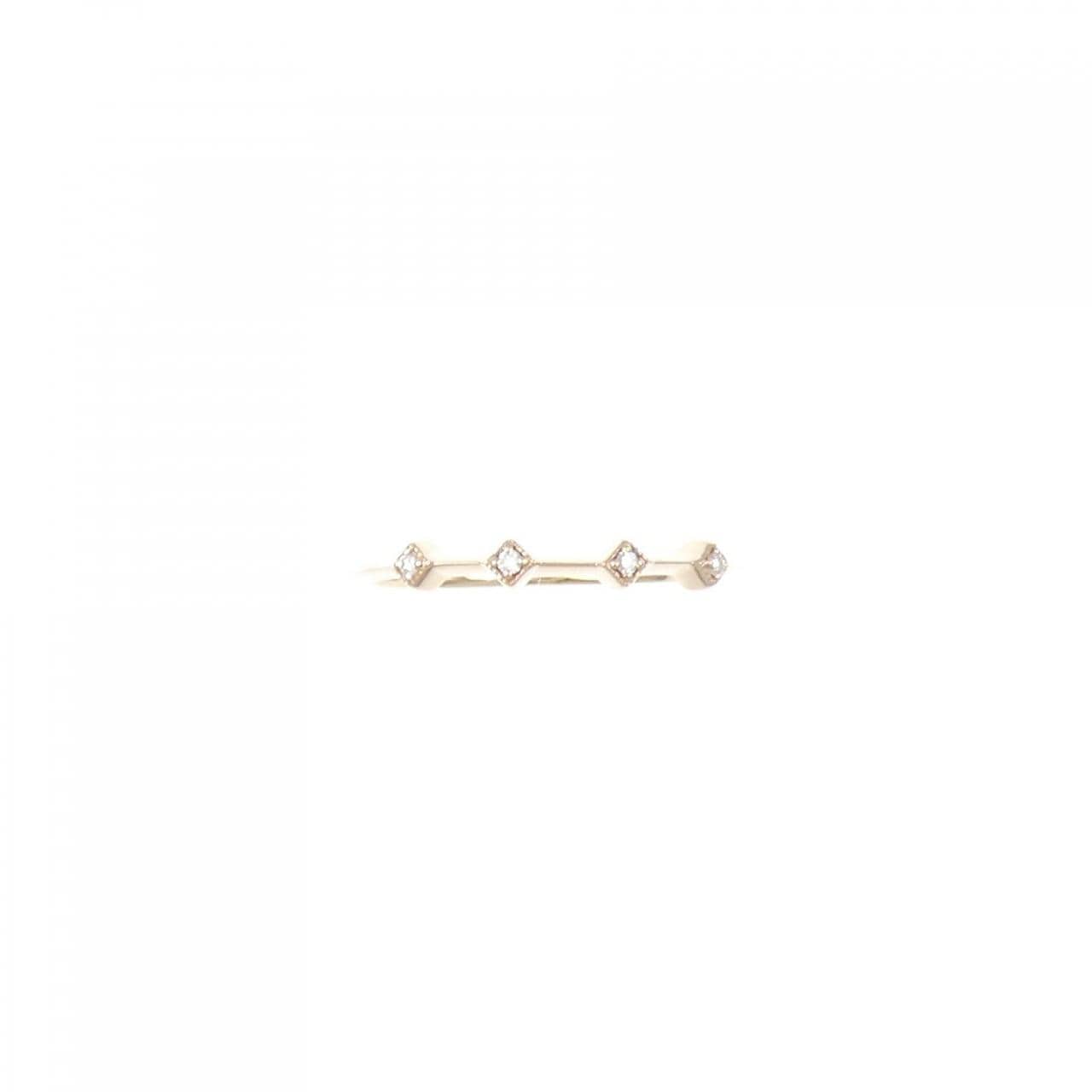 K18PG ダイヤモンド リング