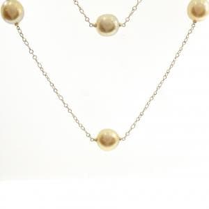 K18YG 白蝶パール ネックレス