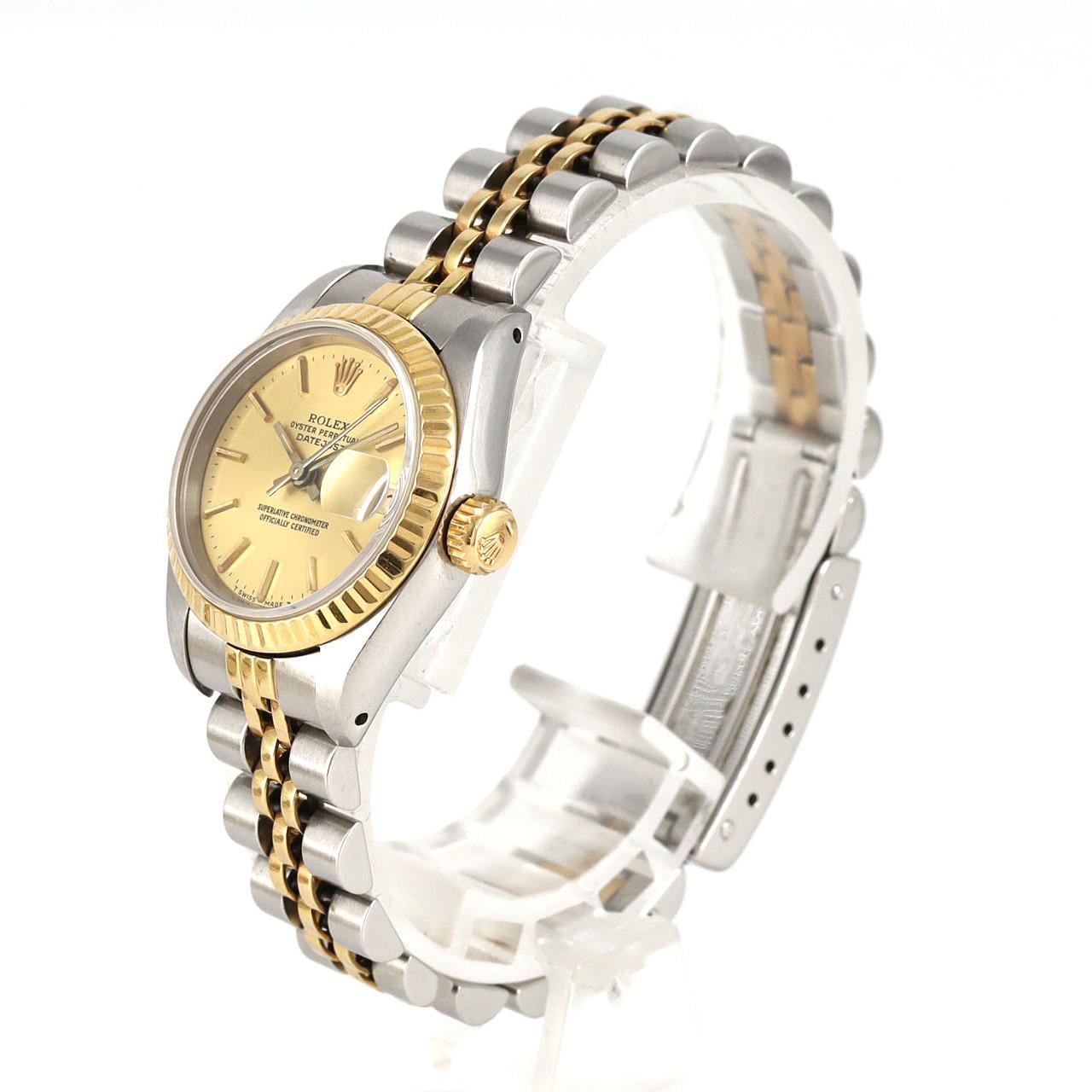 【ノーメンテナンス特価】ロレックス デイトジャスト 69173 SSxYG 自動巻 9番台