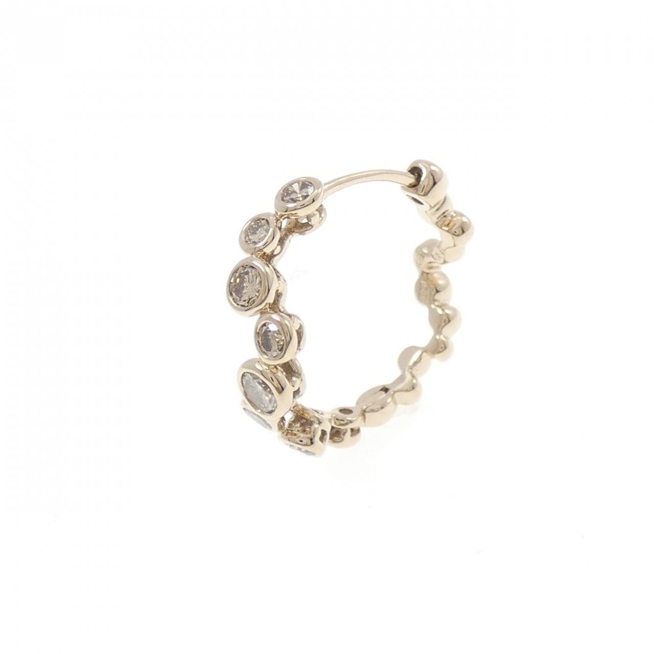 カシケイ ベゼル ピアス 0.80CT 片耳