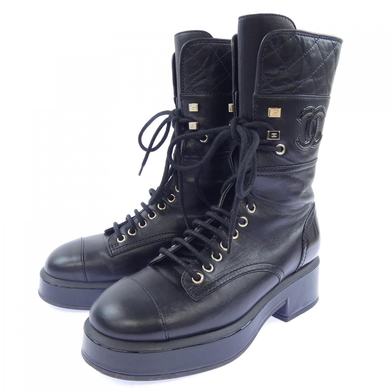 シャネル CHANEL レースアップ LACE UP G38863Y55776 ブーツ