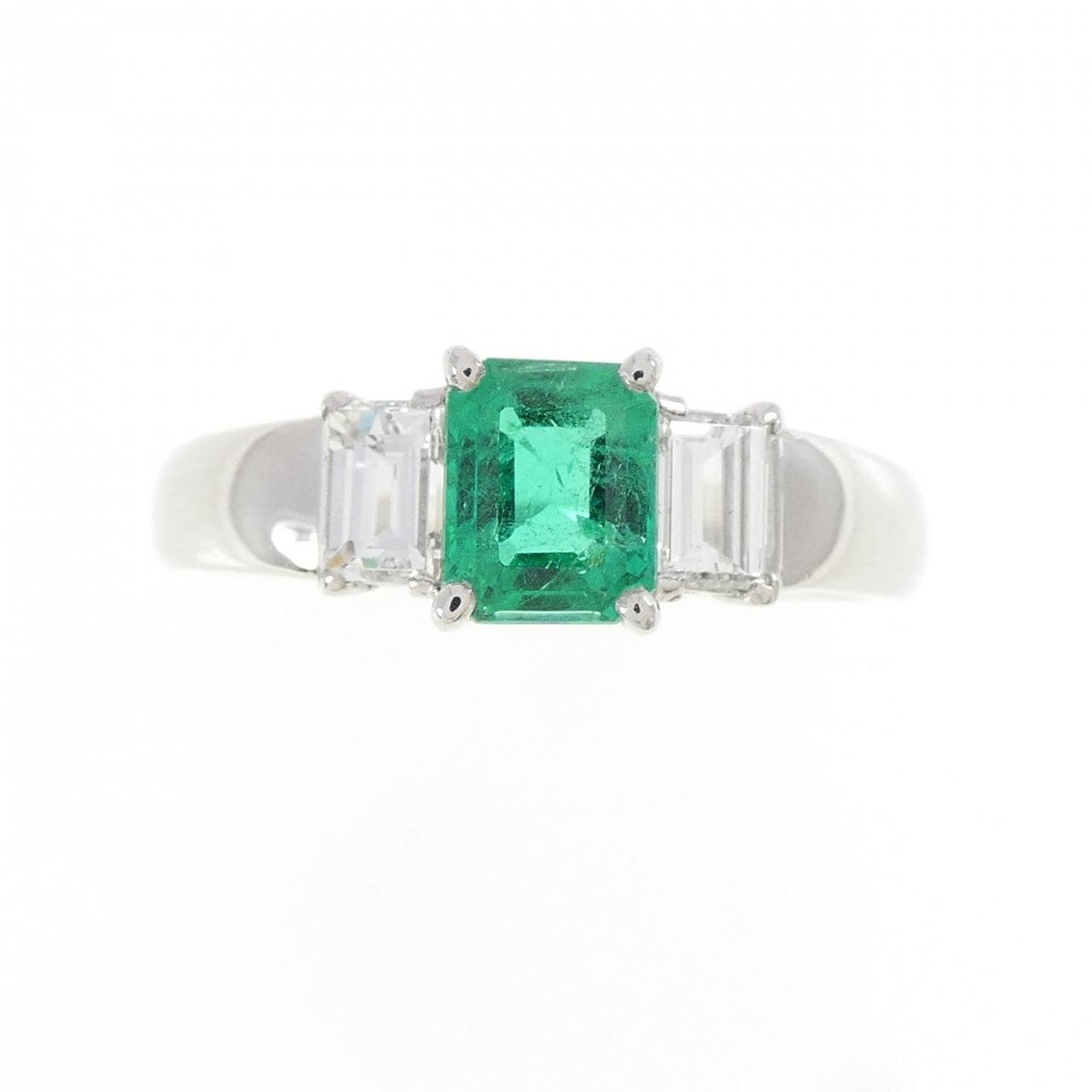 PT900 エメラルド リング 0.59CT