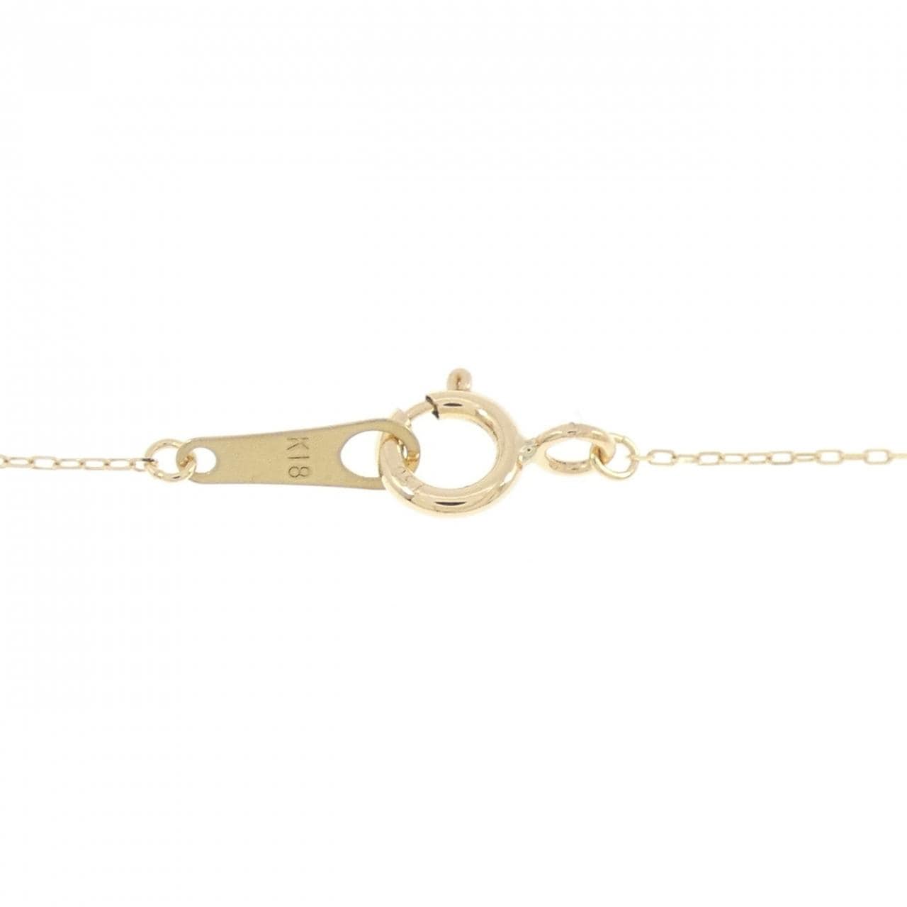 K18YG クロス ダイヤモンド ネックレス 0.11CT