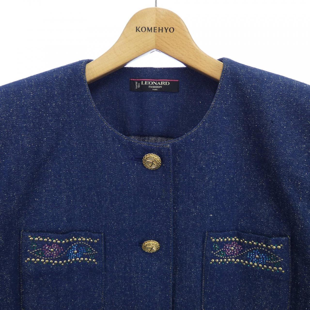 レオナールファッション LEONARD FASHION ノーカラージャケット
