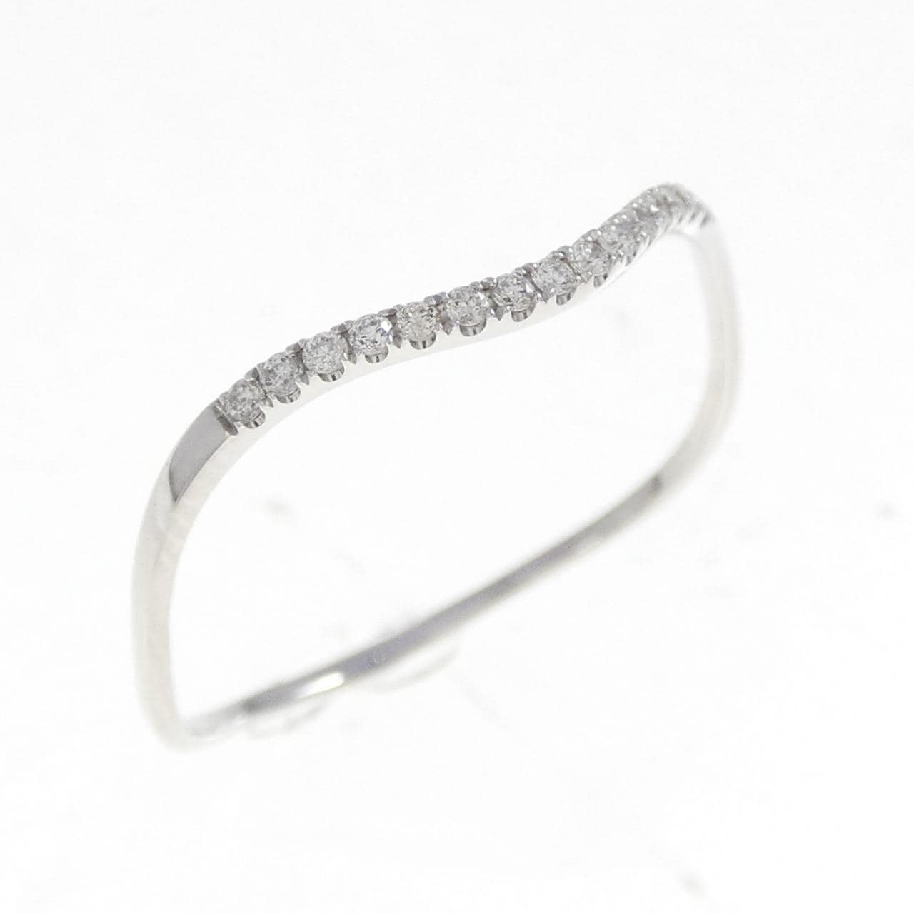 750WG ダイヤモンド リング 0.10CT