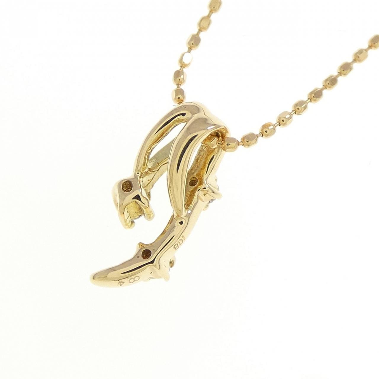 K18YG ダイヤモンド ネックレス 0.04CT