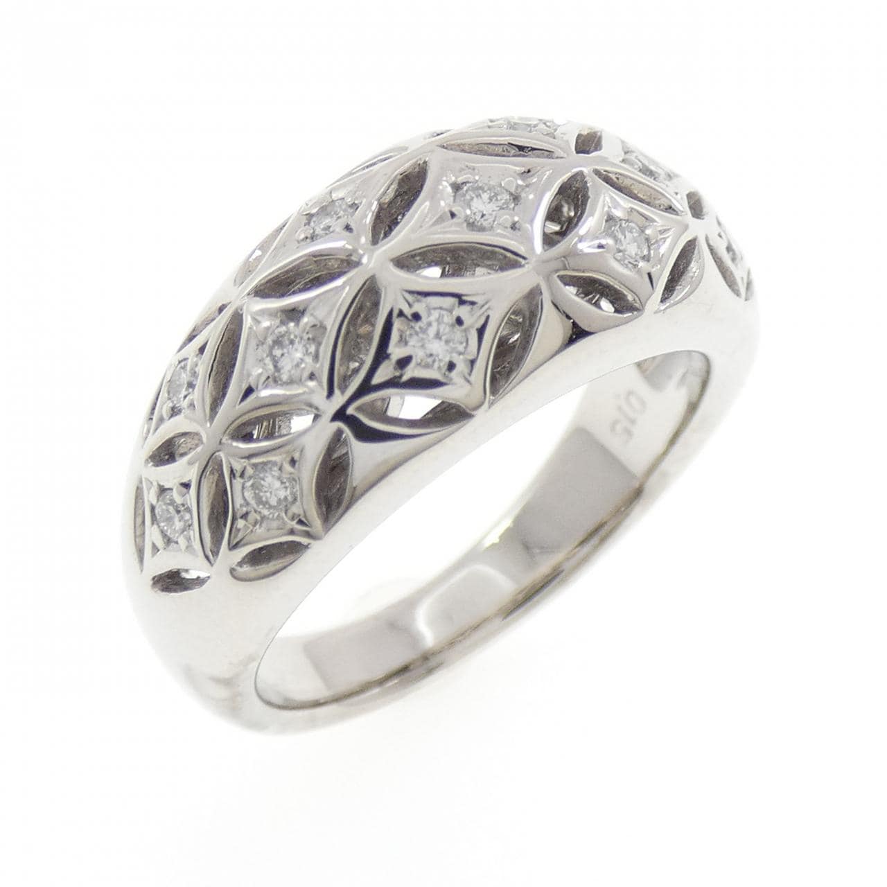 K18WG ダイヤモンド リング 0.15CT