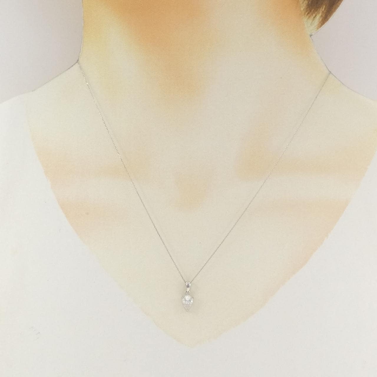 PT900/PT850 ダイヤモンド ネックレス 0.50CT