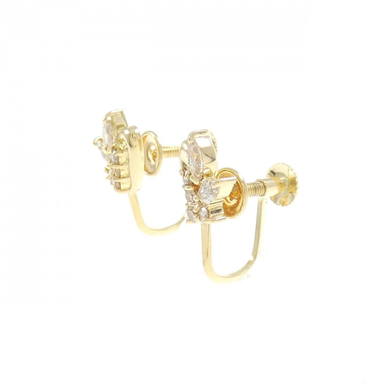 K18YG ダイヤモンド イヤリング 0.36CT