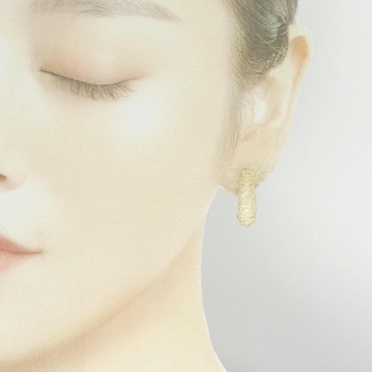 K18YG ダイヤモンド ピアス 2.00CT
