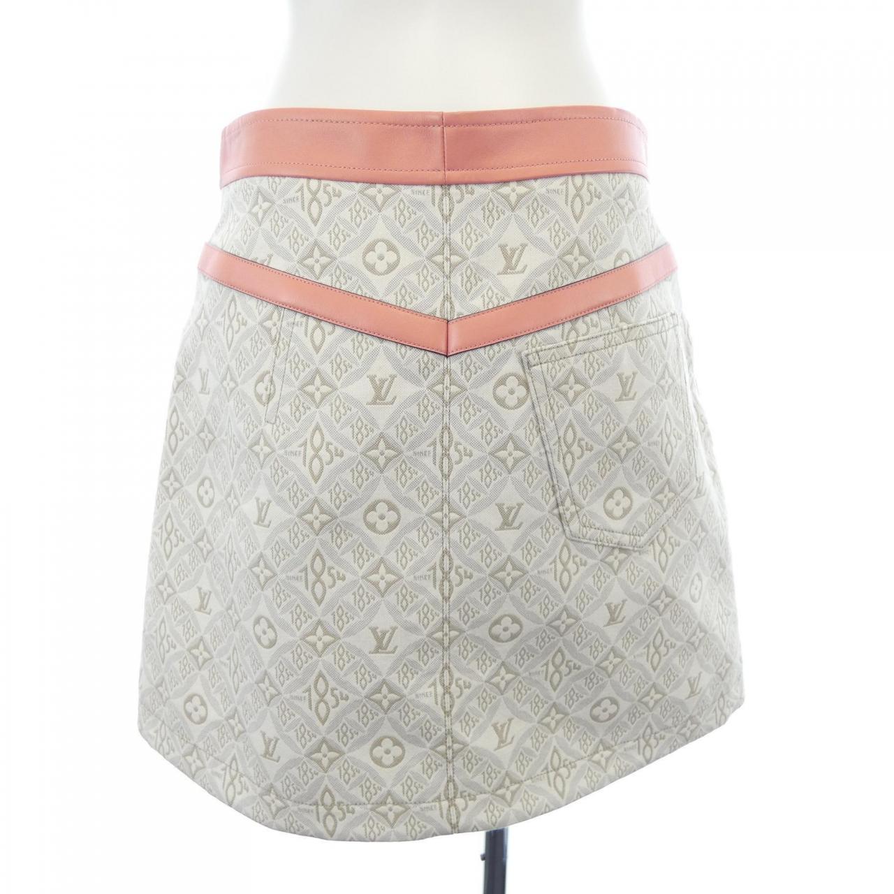 ルイヴィトン LOUIS VUITTON SINCE1854 コントラストトリム FMSK68J77 スカート