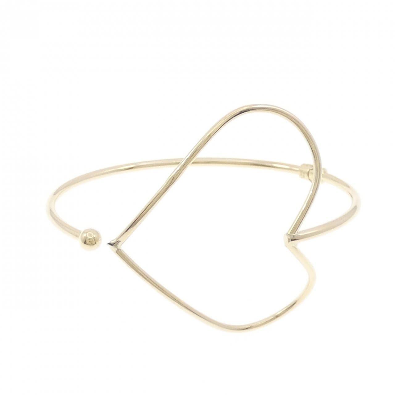 K10YG ハート バングル