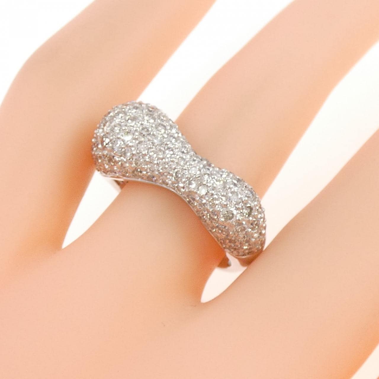 PT900 パヴェ ダイヤモンド リング 1.93CT