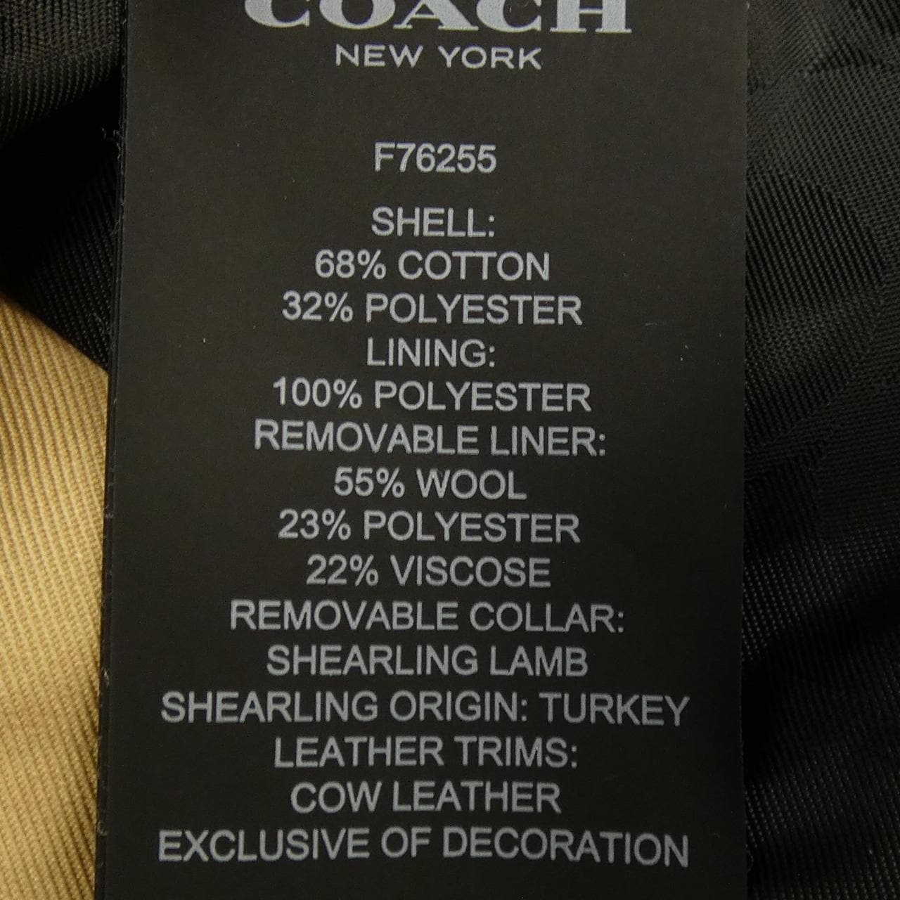 コーチ COACH トレンチコート