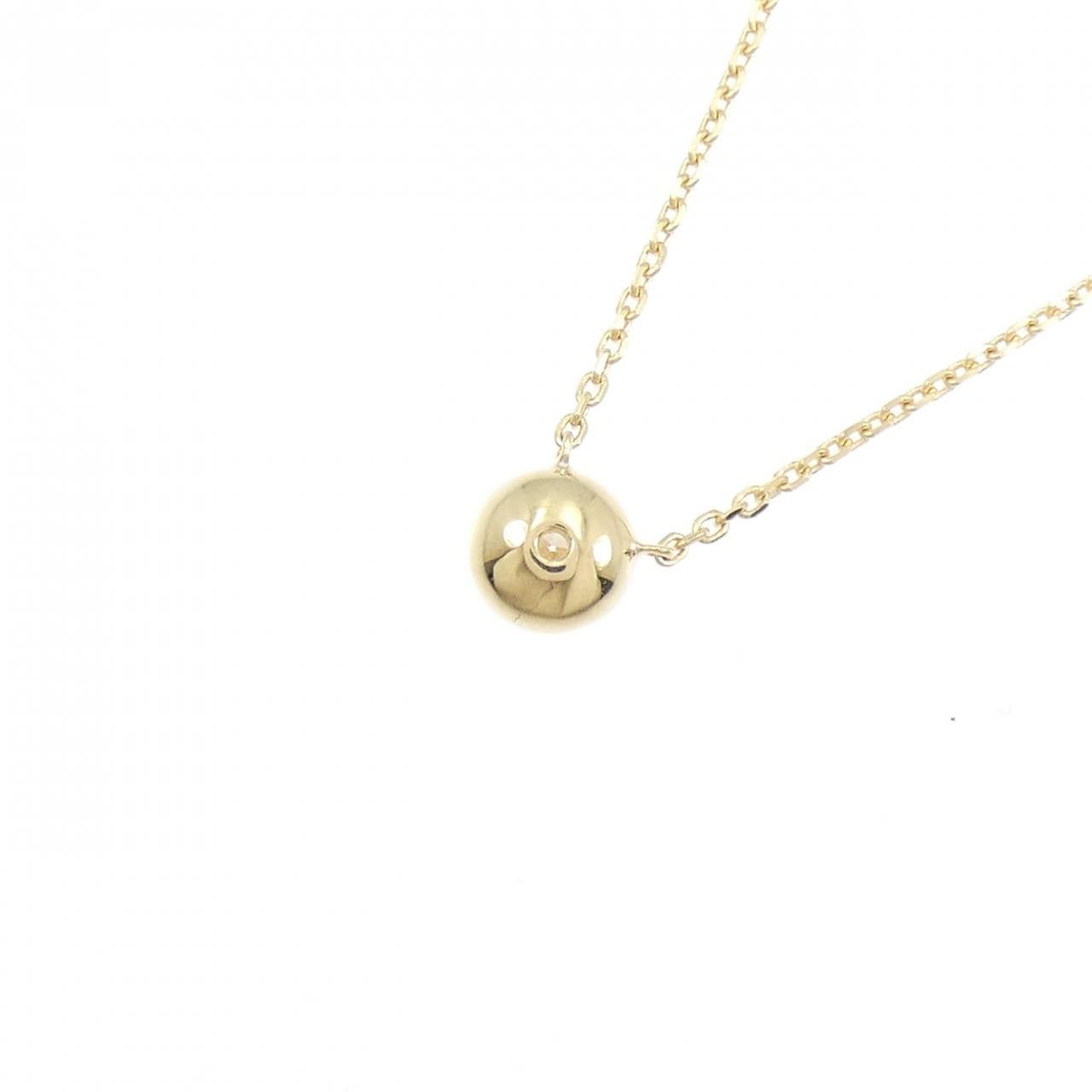 K18YG ダイヤモンド ネックレス 0.31CT F SI1 3EXT