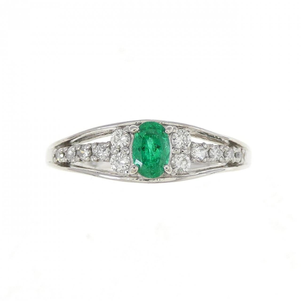 PT エメラルド リング 0.24CT