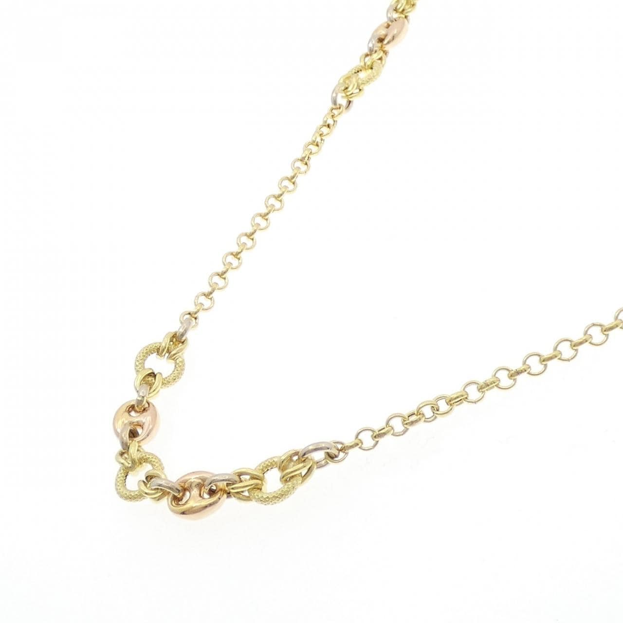 750 Three-color necklace