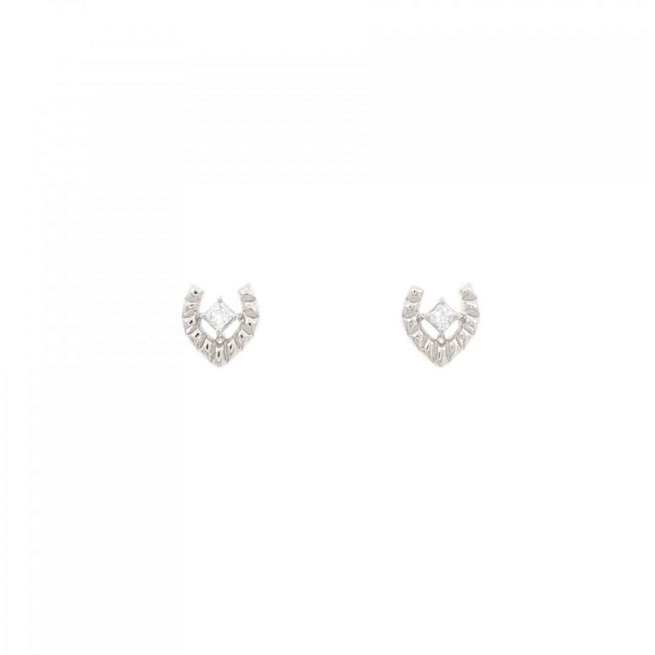 PT900 Diamond Earrings 0.02CT
