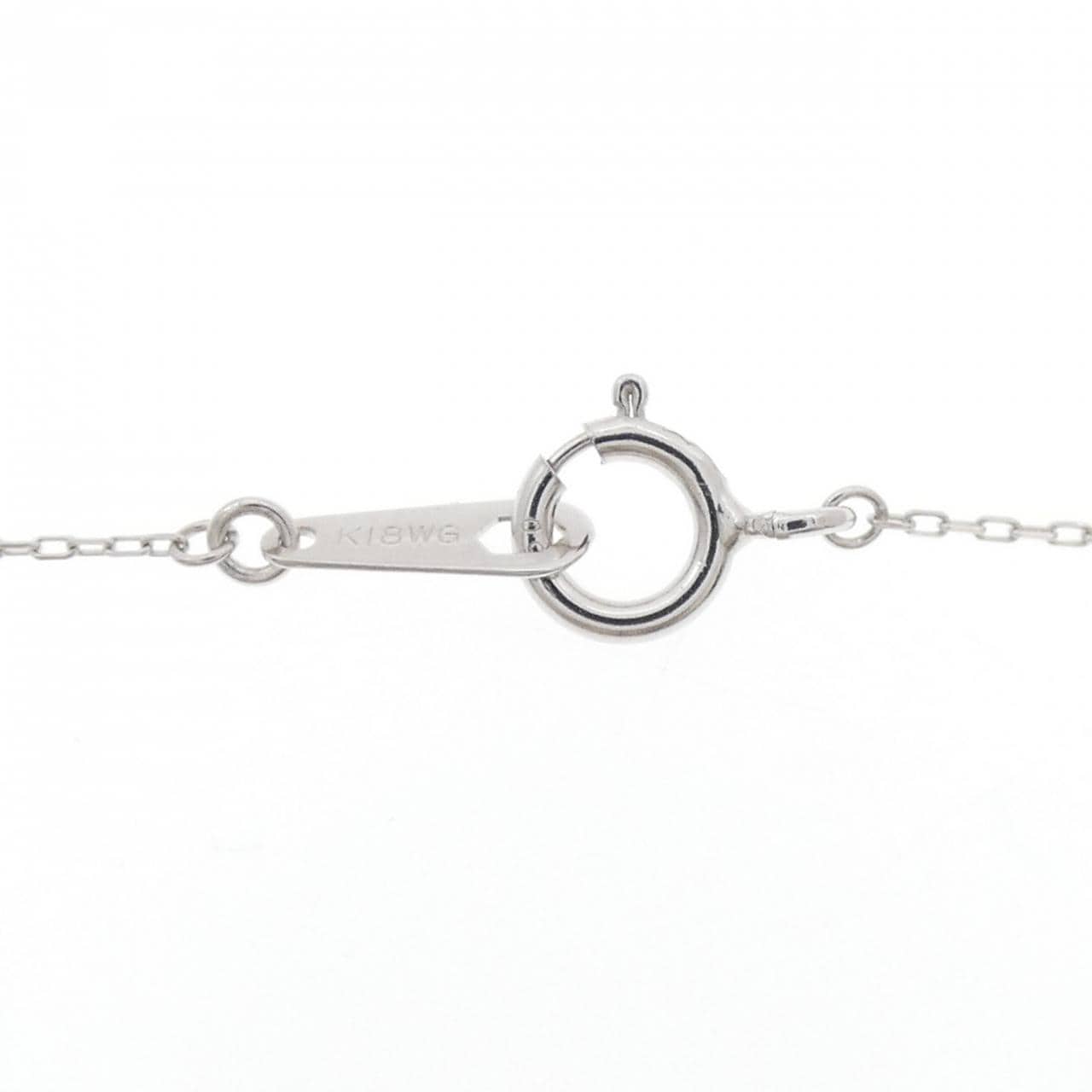 K18WG アレキサンドライト ネックレス 0.09CT