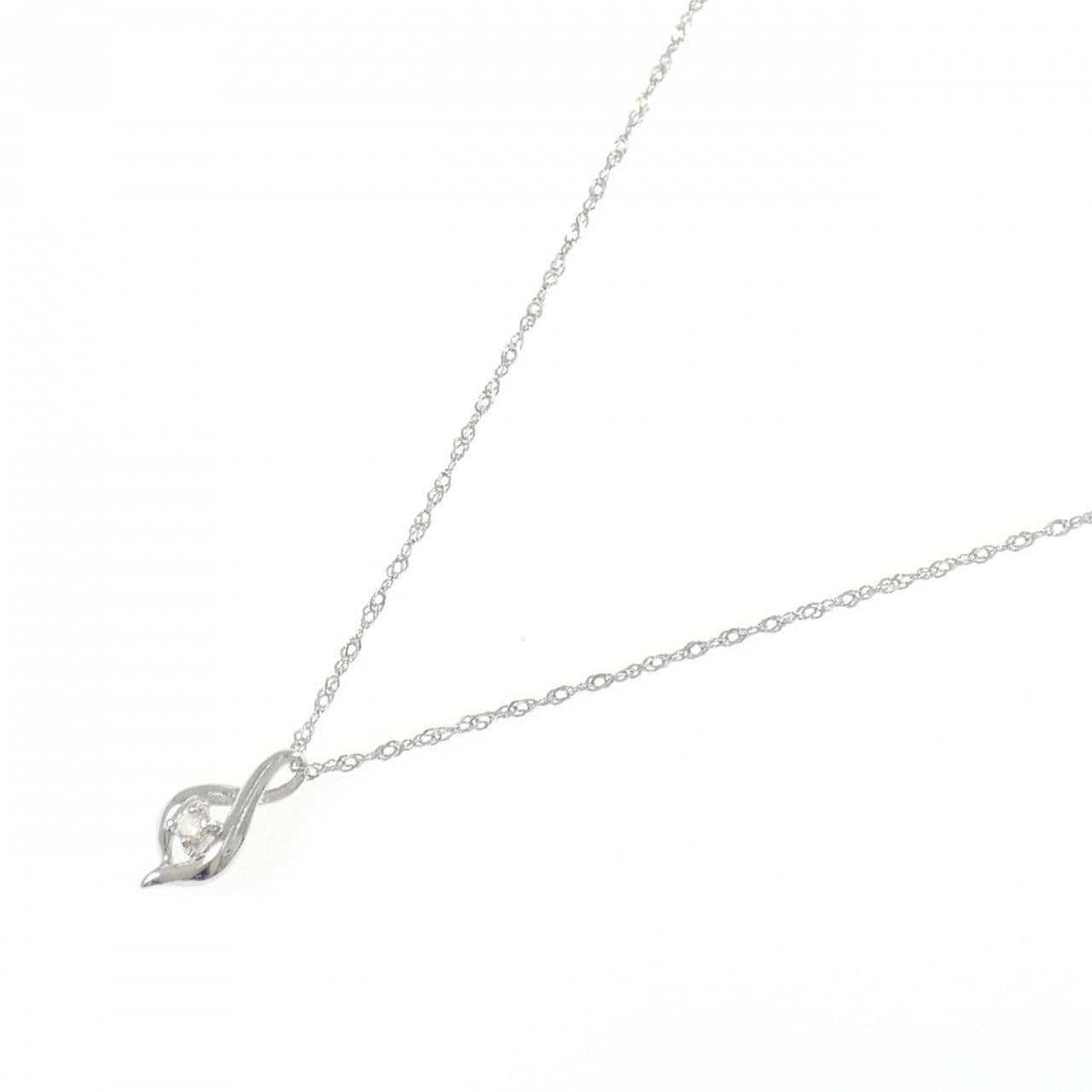 PT900/PT850 ダイヤモンド ネックレス 0.03CT