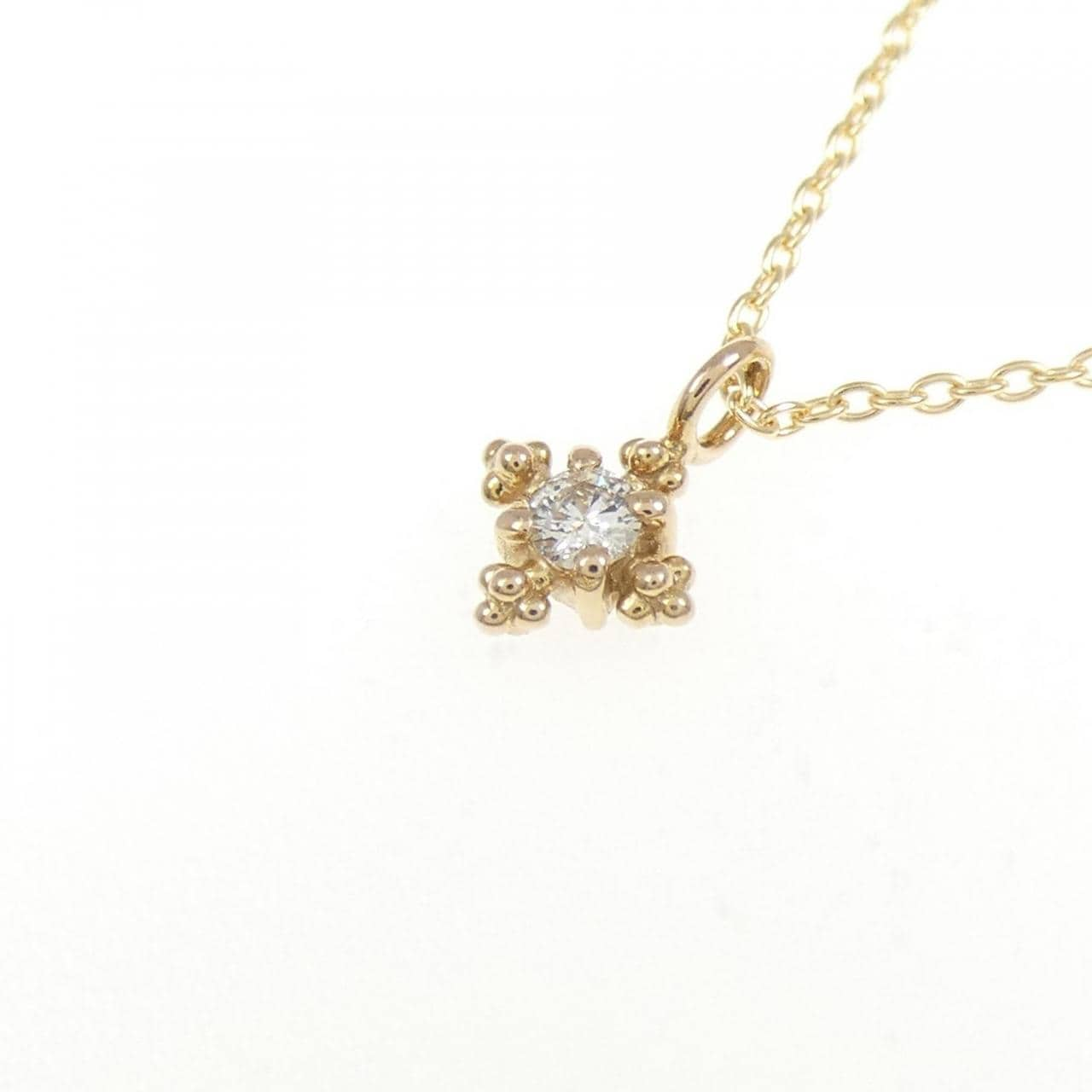 K18YG ダイヤモンド ネックレス 0.05CT