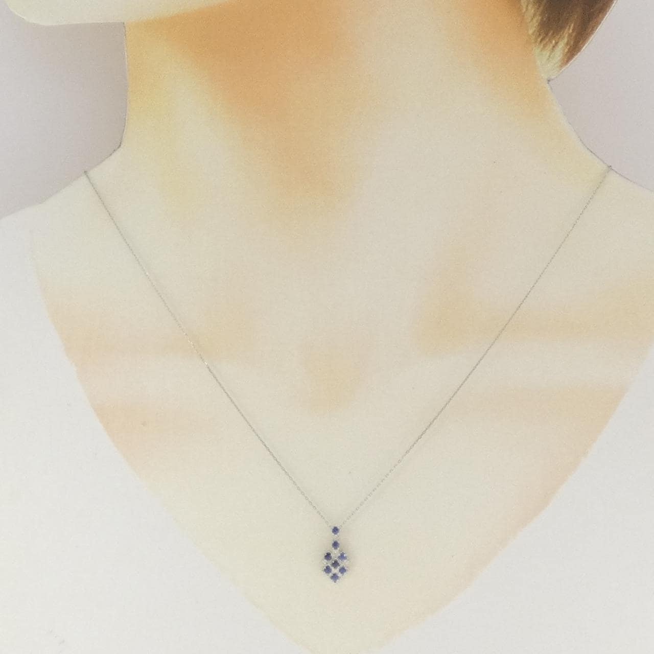 PT900/PT850 サファイヤ ネックレス 0.21CT