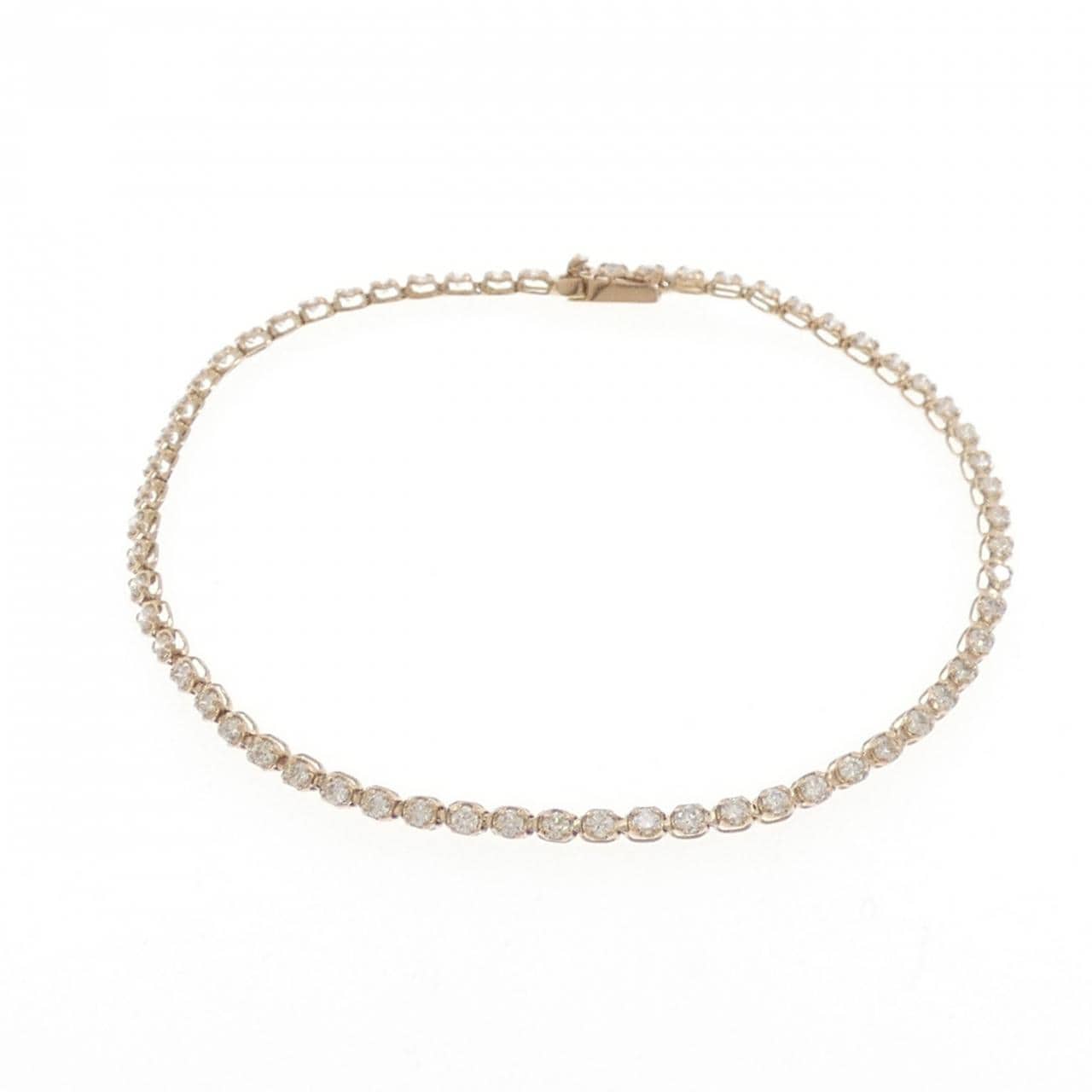 K18PG ダイヤモンド ブレスレット 1.00CT