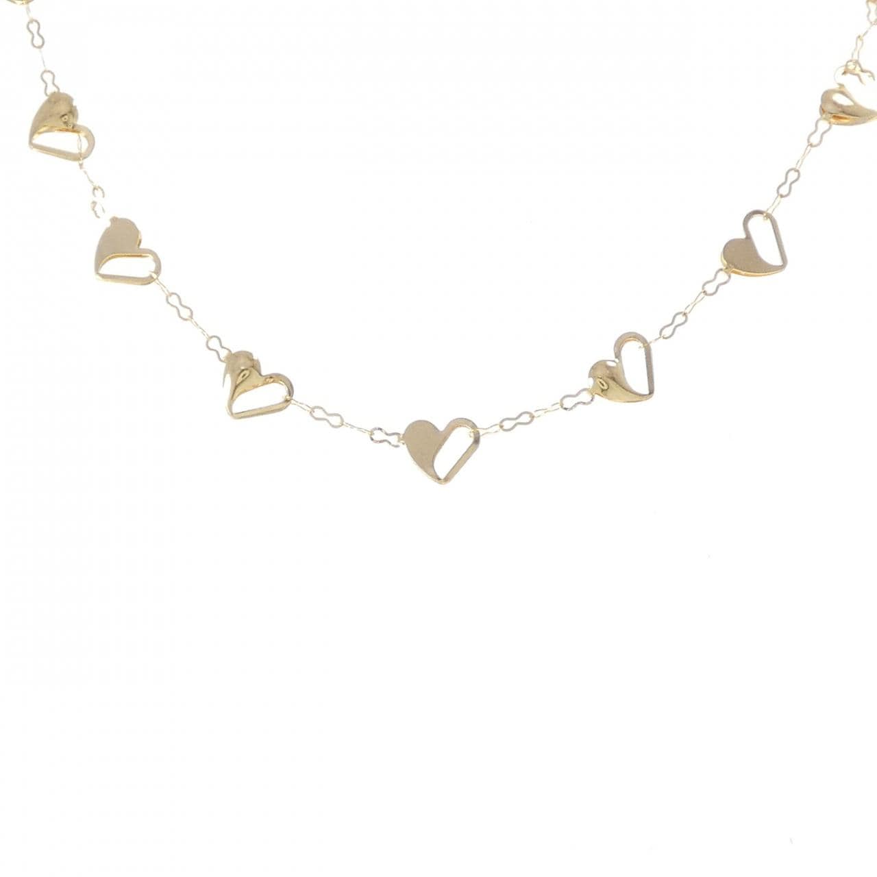 K18YG ハート ネックレス