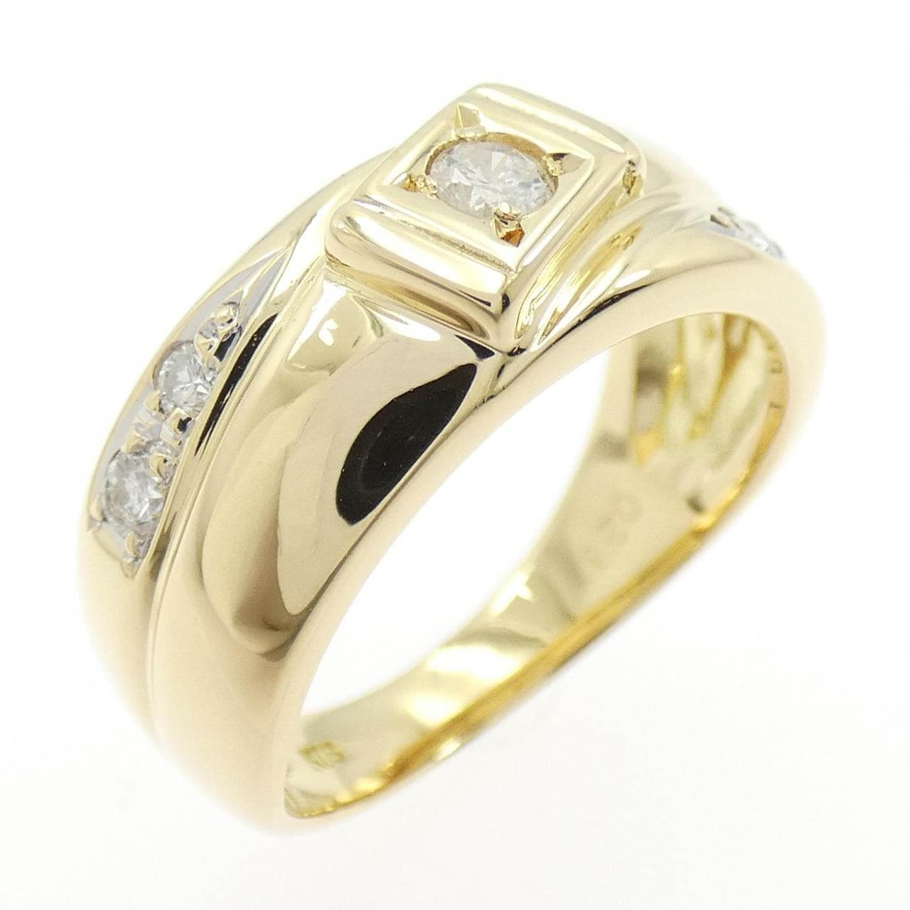 K18YG ダイヤモンド リング 0.21CT