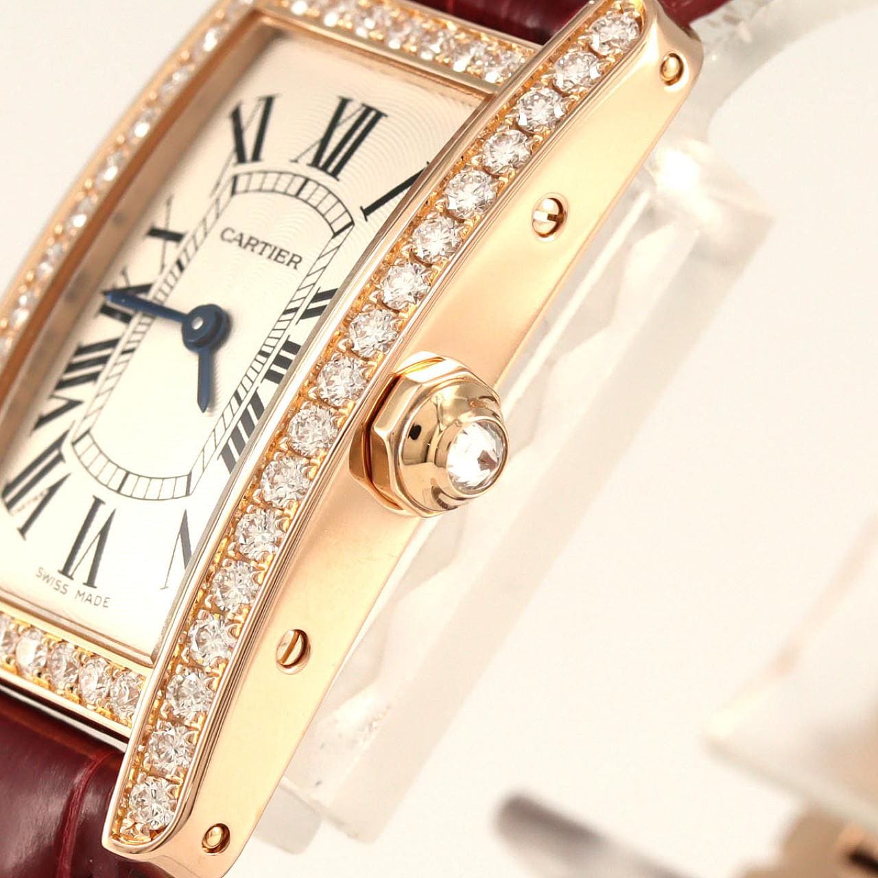 カルティエ タンクアメリカンSM PG/D WJTA0002 PG･RG クォーツ