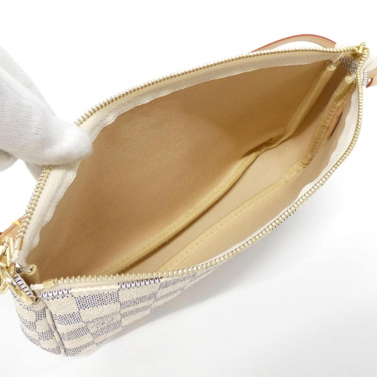 ルイヴィトン ダミエ アズール ポシェット アクセソワール N51986 アクセサリーポーチ